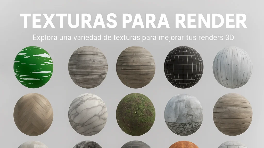 texturas PBR para render 3D