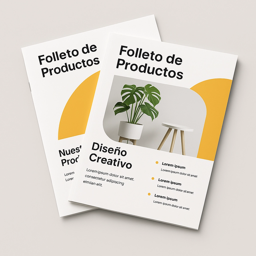 Diseño de folletos y catálogos