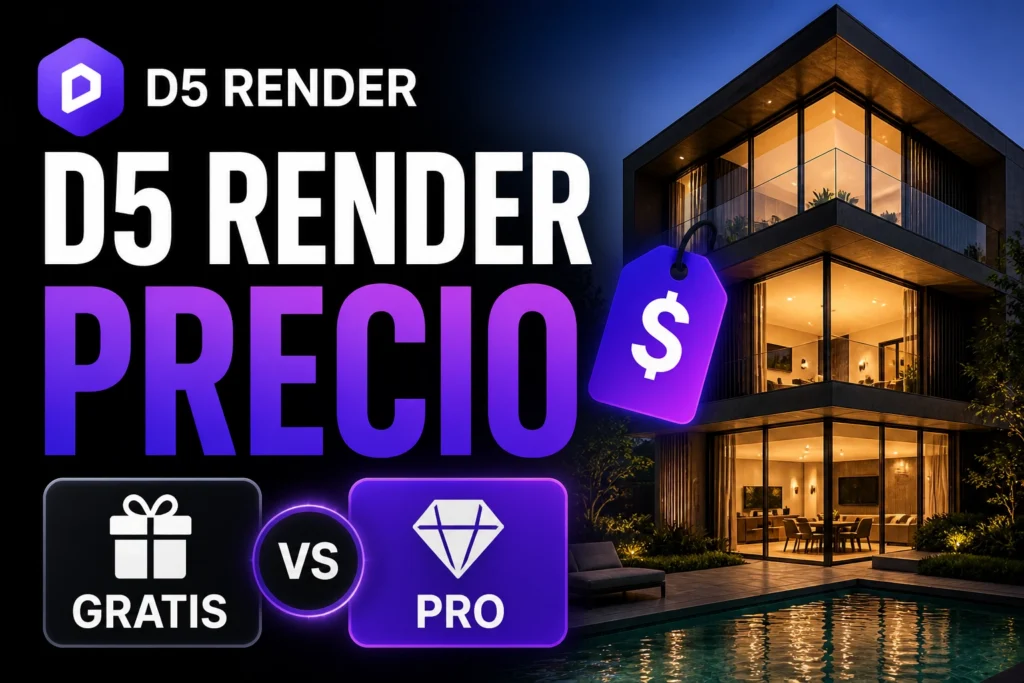 D5 Render precio: versión gratuita, Pro y full explicadas