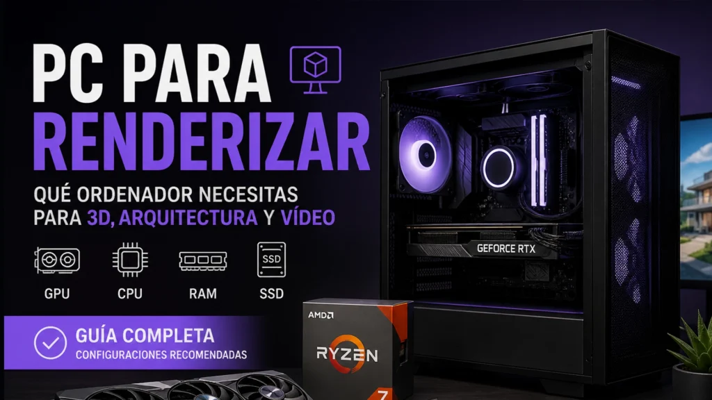 PC para renderizar: qué ordenador necesitas para 3D y arquitectura