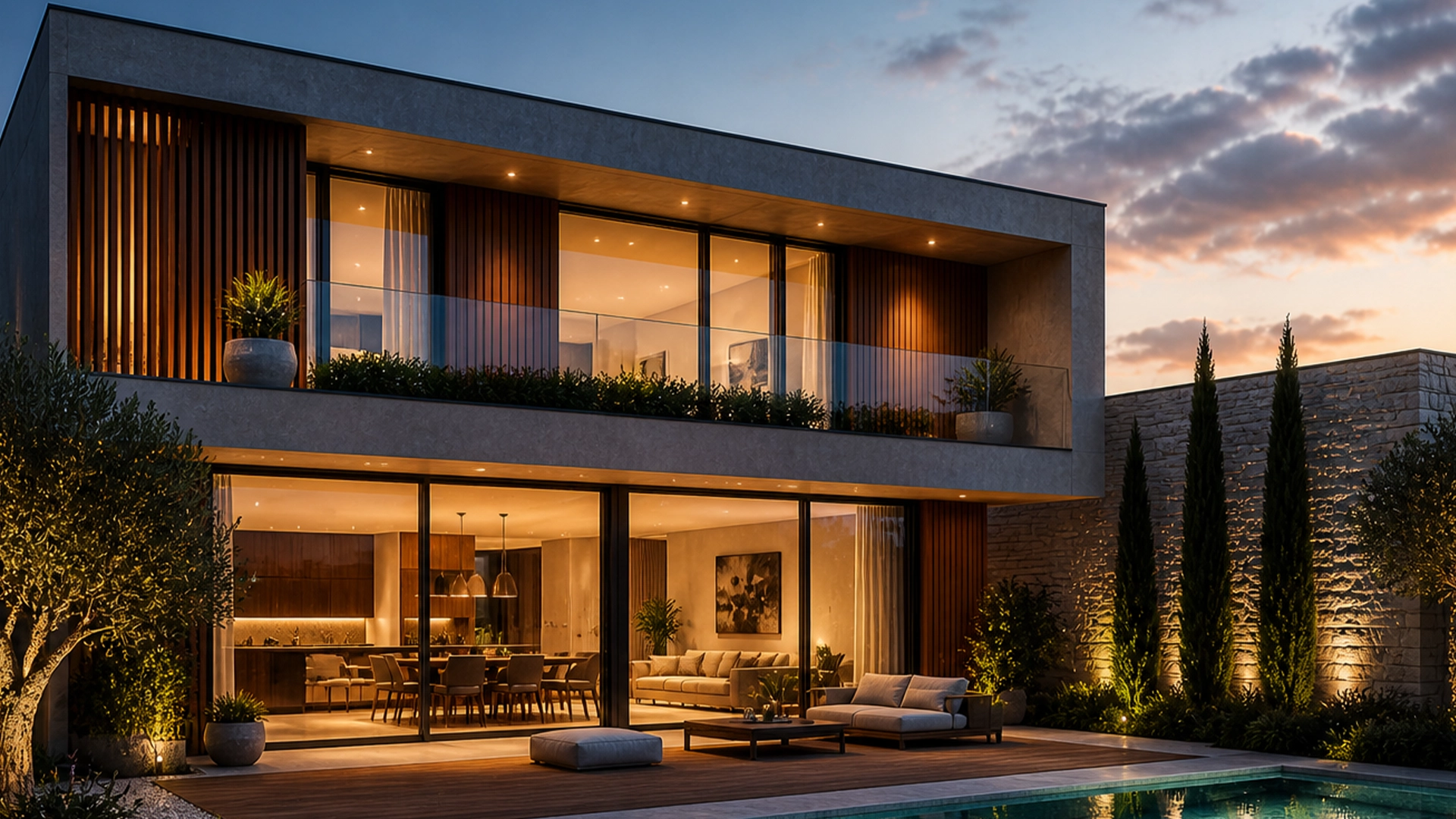 render fotorrealista de vivienda moderna ejemplo de visualizacion arquitectonica 3d
