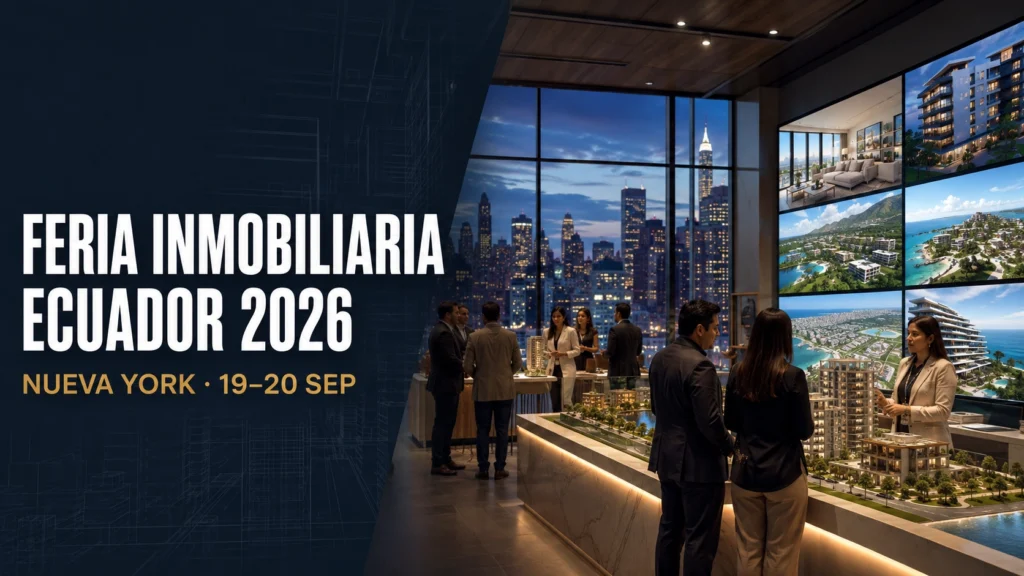 Feria Inmobiliaria Ecuador 2026 en Nueva York para invertir en proyectos ecuatorianos