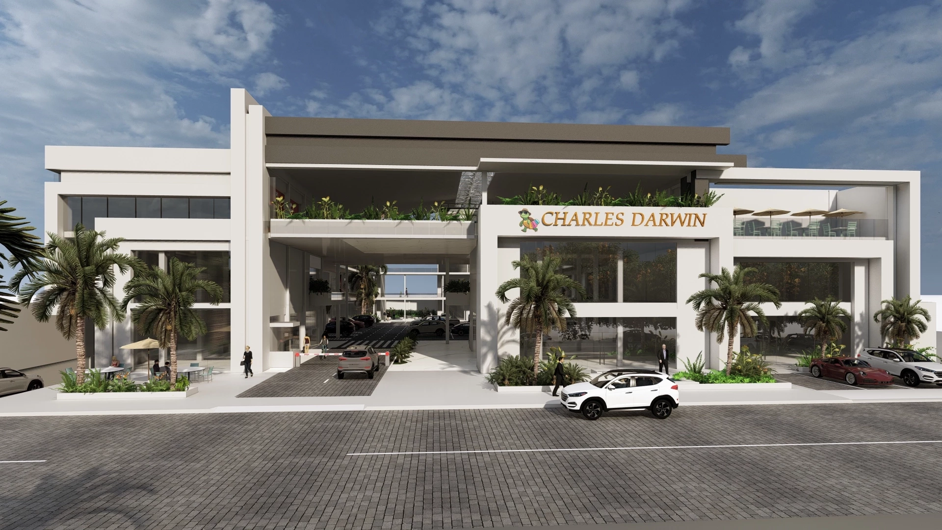 Oficinas y áreas comunes 3D