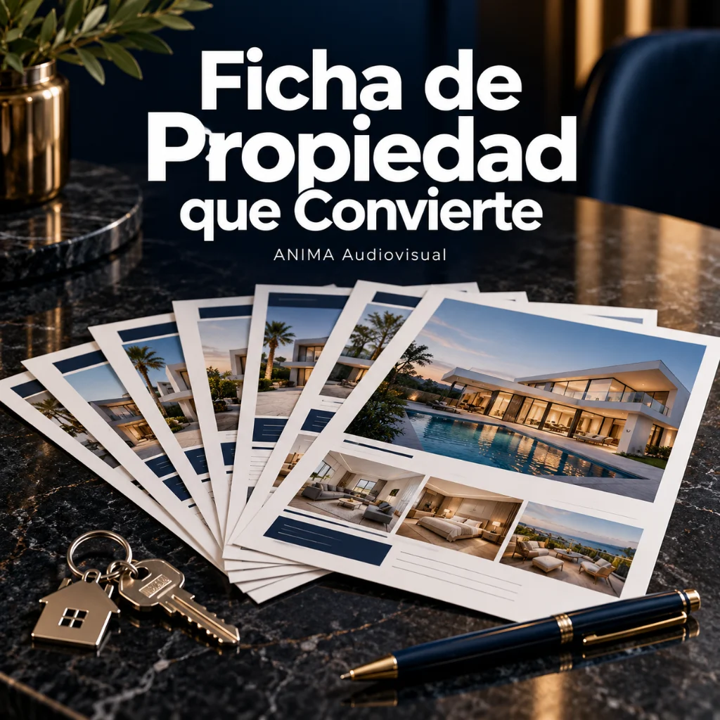 Ficha de Propiedad que Convierte — 6 Plantillas Comerciales Inmobiliarias — ANIMA Audiovisual
