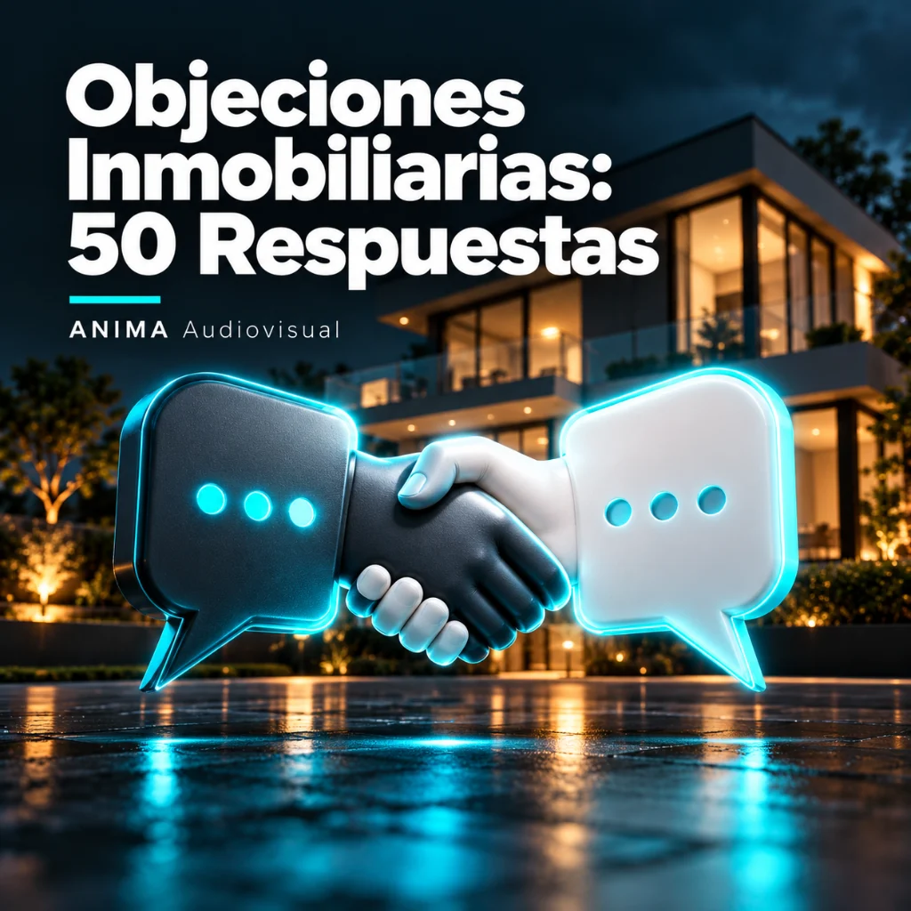 Objeciones Inmobiliarias: 50 Respuestas — Manual comercial editable — ANIMA Audiovisual