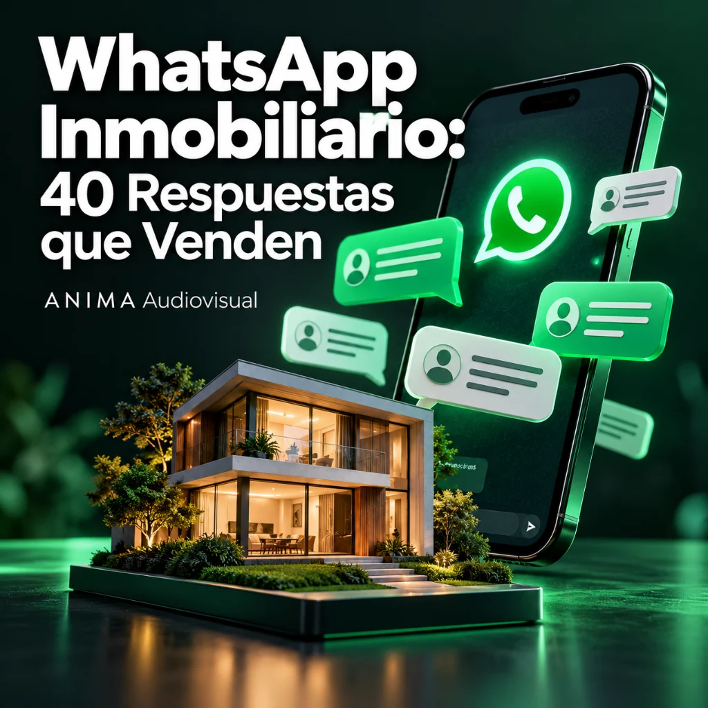 WhatsApp Inmobiliario: 40 Respuestas que Venden — ANIMA Audiovisual